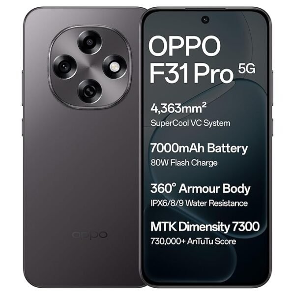 Oppo F31 Pro 5G (Space Grey, 12GB RAM, 256GB Storage)