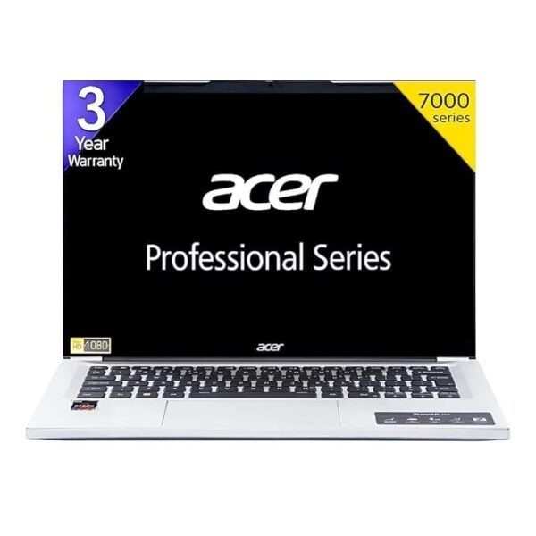 acer Professional14[New Launch], AMD Ryzen5 7430U Turbo Boost, 16GB DDR4, 512GB SSD, Win11 Pro, MSO21, 3 Year Warranty, IPS 14" FHD HDR Laptop, Metal Body, Anti Virus
