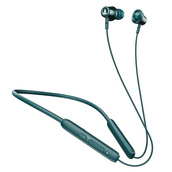 boAt Rockerz 245 v2 Pro, 30h Battery, ENx Tech, Fast Charge, Dual Pairing, Magnetic Buds, USB Type-C Interface & IPX5, Bluetooth in Ear Neckband, Wireless with Mic Earphones (Teal Green)