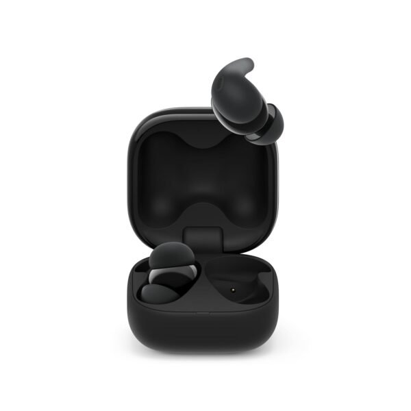 Sony New Linkbuds Fit WF-LS910N | Active Noise Cancelling Wireless Bluetooth in Earbuds | Comfortable Fit with New Supporters | High Call Quality with AI-Black